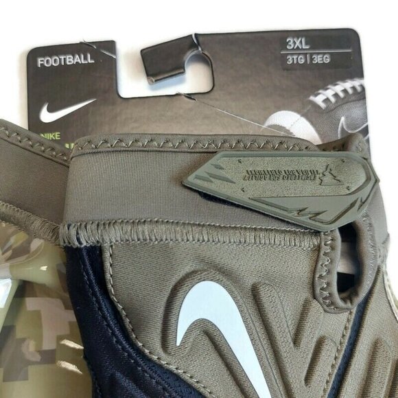 NIKE Superbad Padded Receiver Football Gloves NFL Salute To Service Size 3XL - Picture 3 of 6
